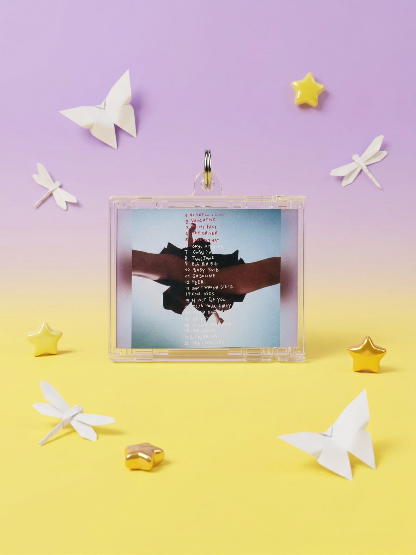 Maneskin Rush- Llavero Mini CD  con NFC link personalizado| Regalo para fans