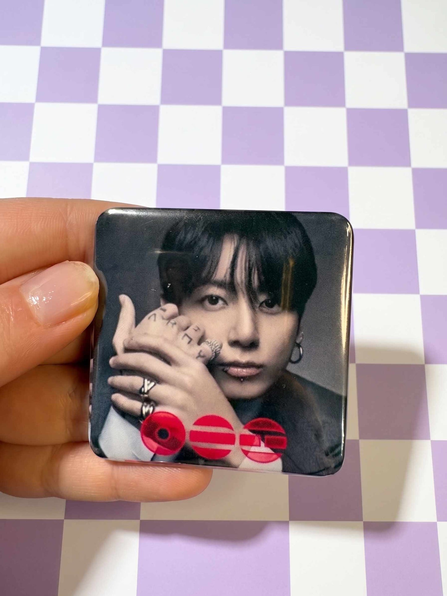 BTS- Llavero Mini CD  con NFC link personalizado| Regalo para Armys