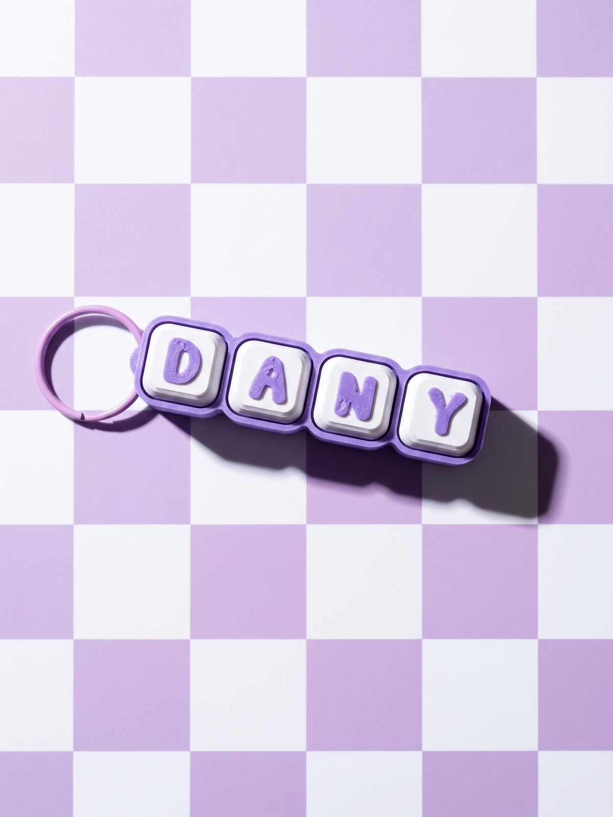 Llavero clicker Personalizado con Nombre Tipo Teclado | Fidget Clicker de Teclas