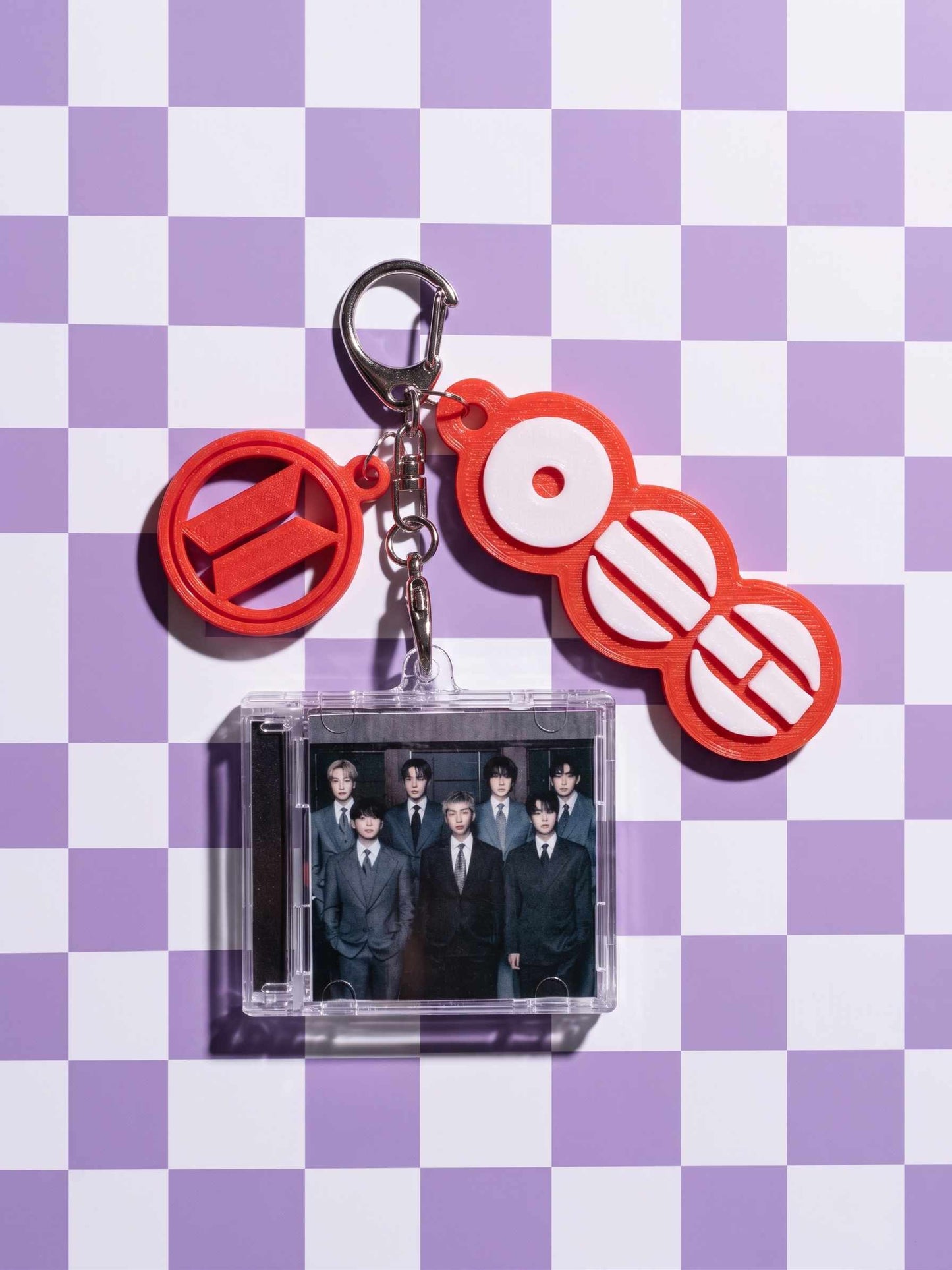 BTS- Llavero Mini CD  con NFC link personalizado| Regalo para Armys