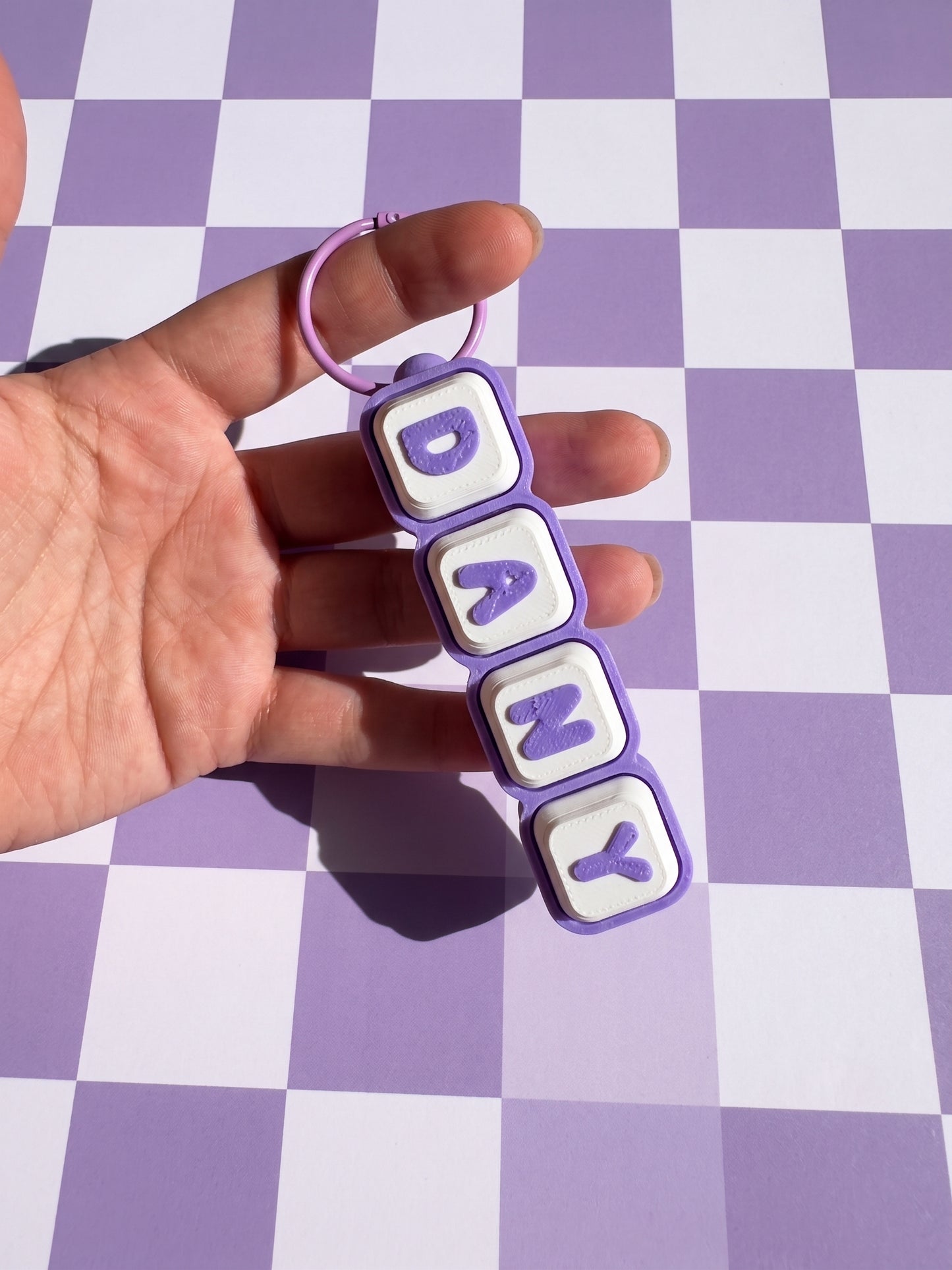 Llavero clicker Personalizado con Nombre Tipo Teclado | Fidget Clicker de Teclas