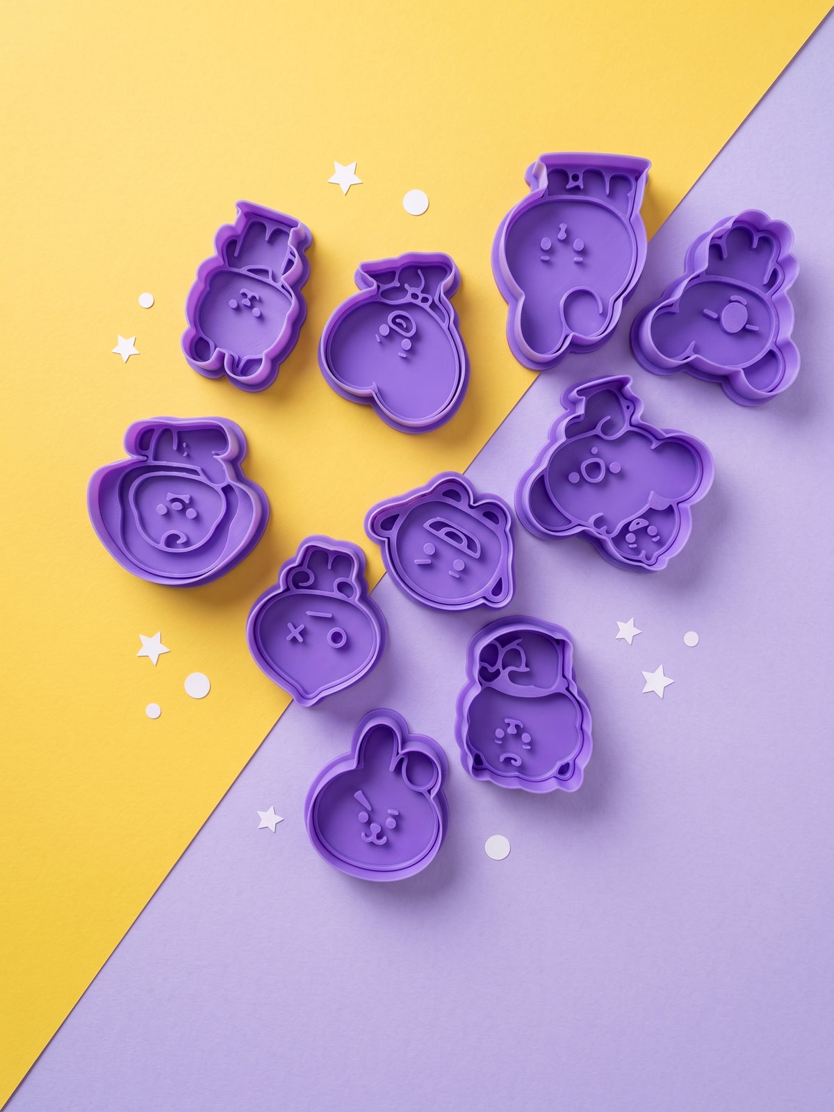 Set 9 cortadores manualidades freebies BTS BT21