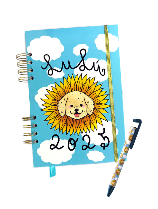 Agenda Personalizada con Foto de tu Perrito | Personaliza tu Agenda con la Ilustración de tu Mascota