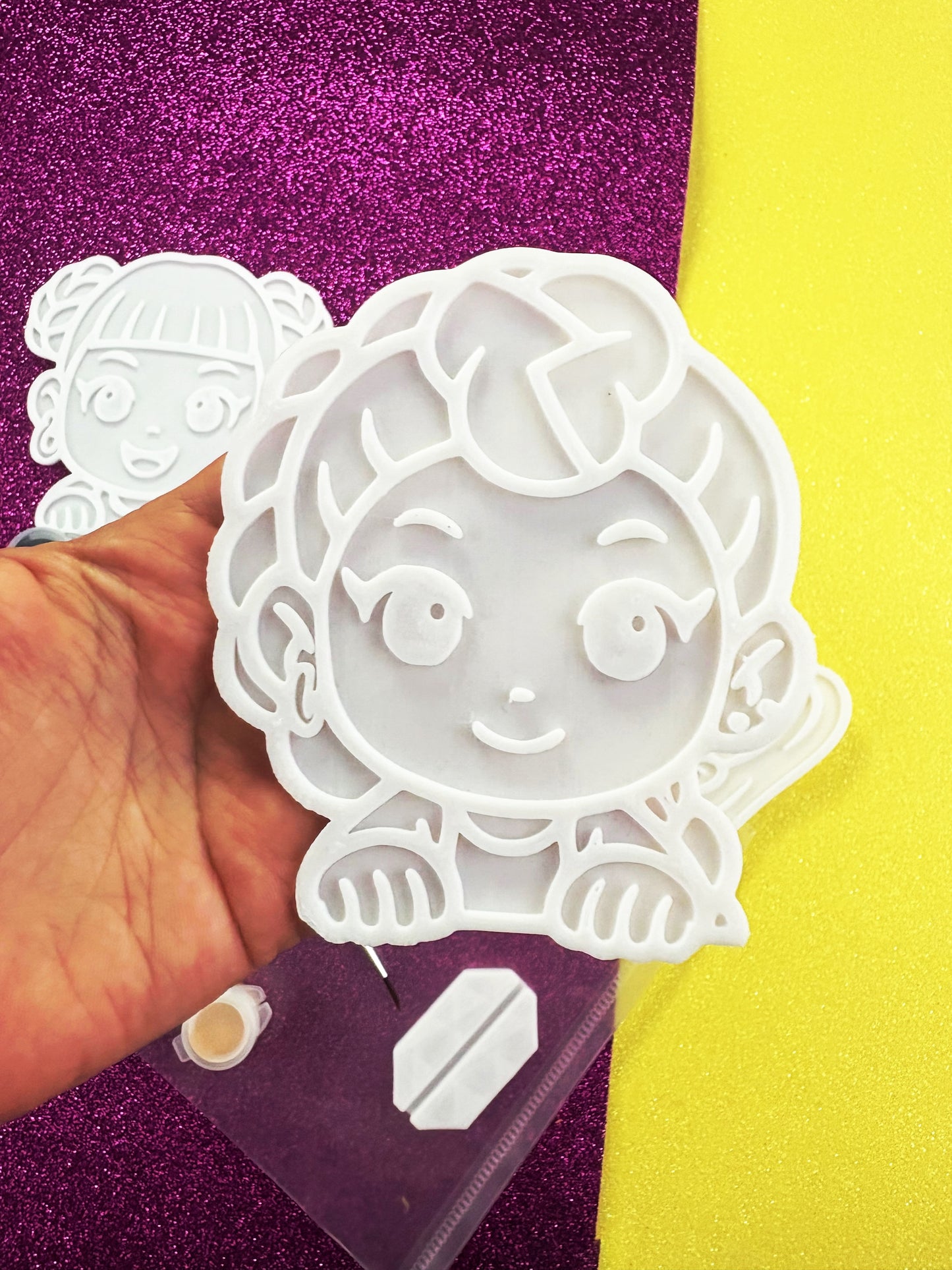Set de 3 Figuras para Pintar con Pinturas y Pincel Actividad Creativa para Niños Recuerdos de Fiesta