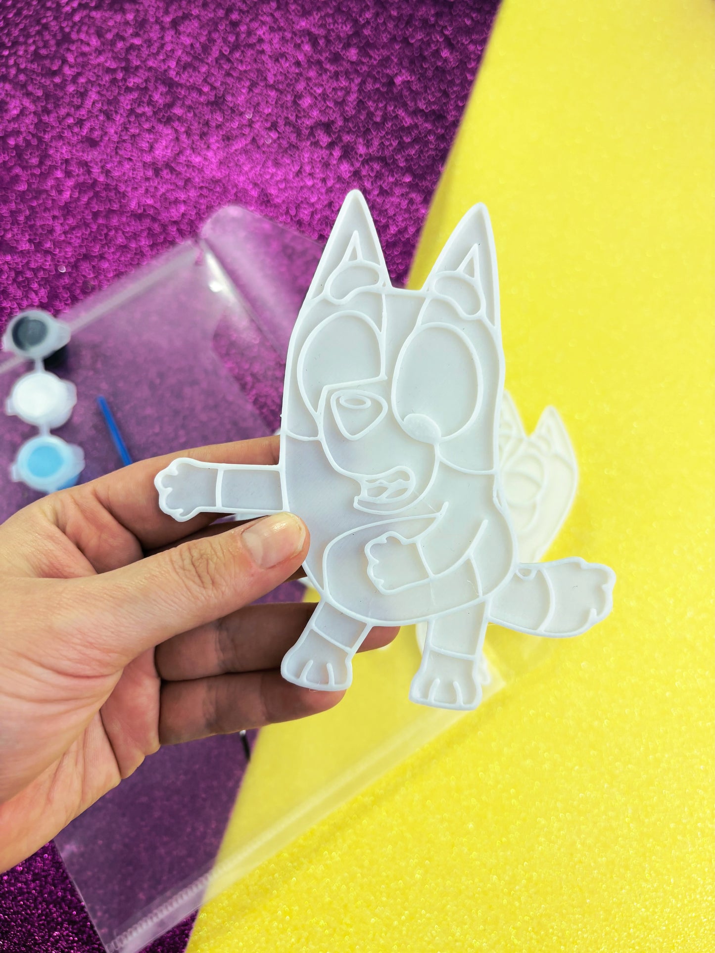 Set de 3 Figuras para Pintar con Pinturas y Pincel Actividad Creativa para Niños Recuerdos de Fiesta