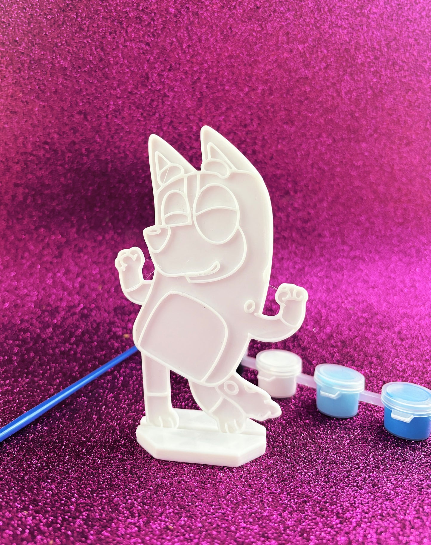 Set de 3 Figuras para Pintar con Pinturas y Pincel Actividad Creativa para Niños Recuerdos de Fiesta