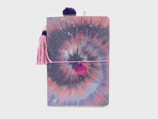 Libreta para bullet journal Galaxia tie dye