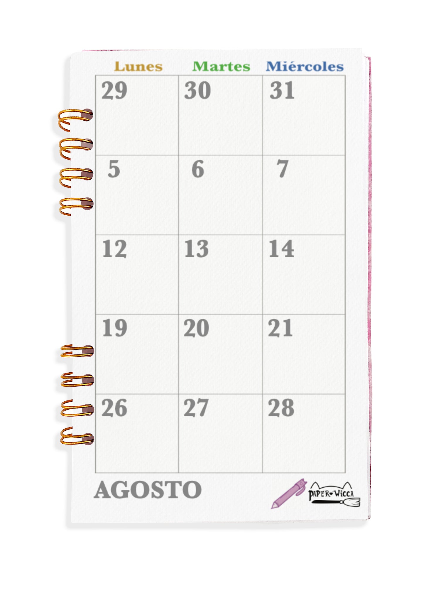 Agenda Docente Gatitos Gateleria Personalizable - Planeador para maestros