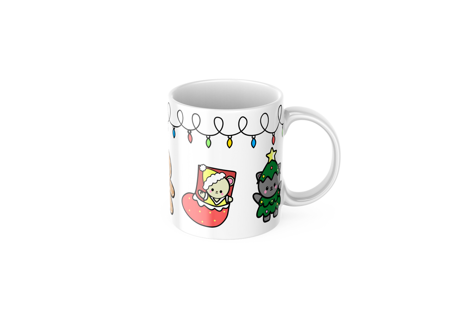 Taza con Estampados Navideños